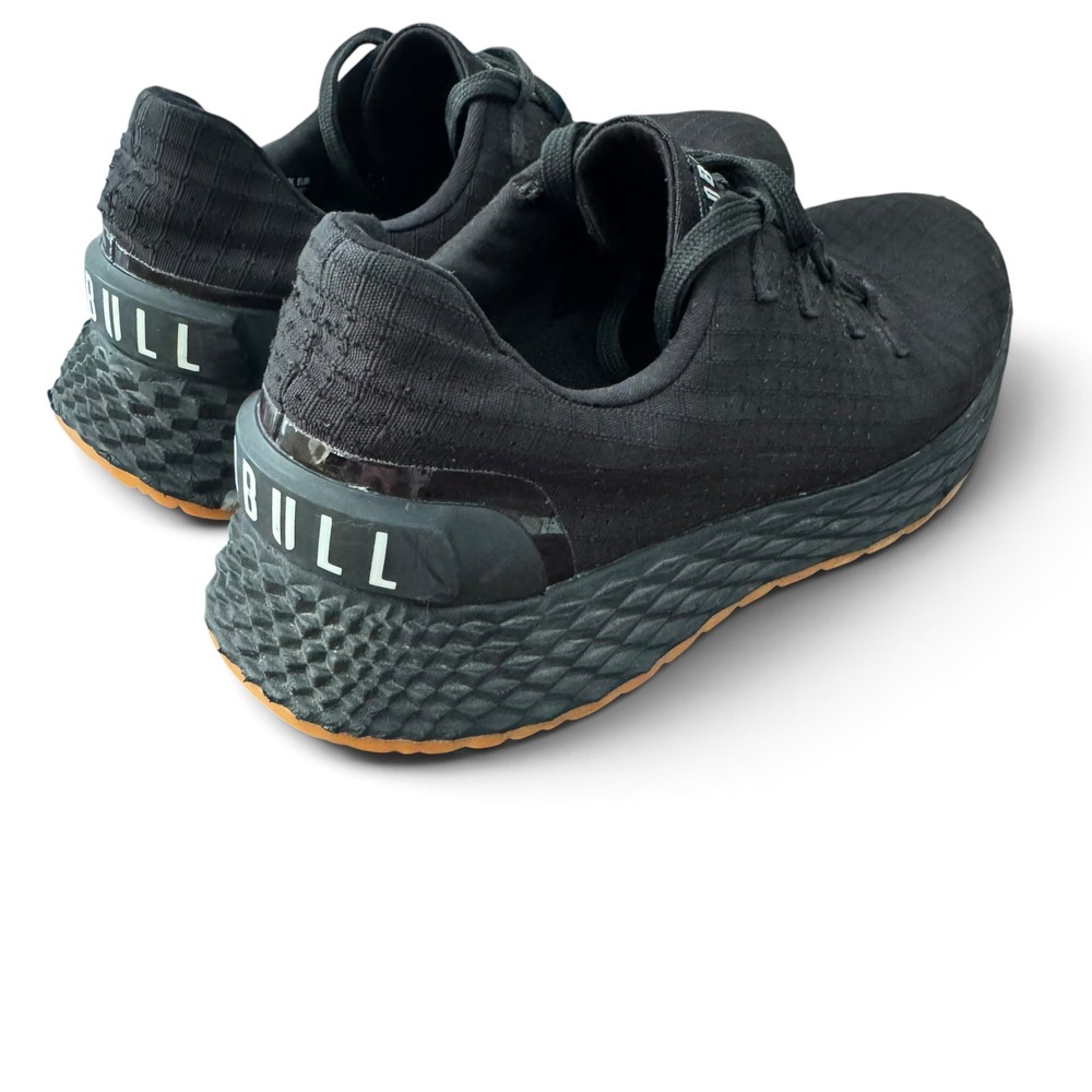 NOBULL Ripstop Runner ShoesWomen 9 Men 7.5 Unisex Black Gum Sole Athletic Train
